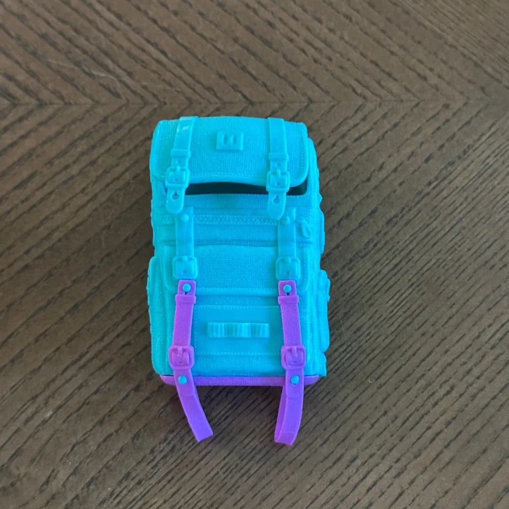 Barbie Teal and Purple Hiking Backpack Fashion Doll Accessory Toy